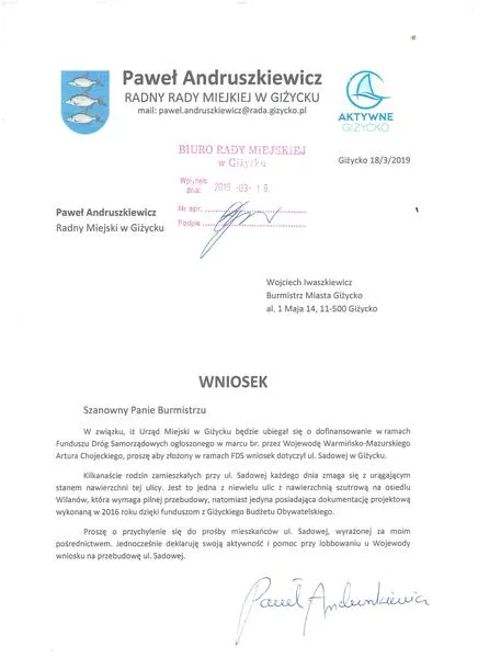Dokumenty do podania