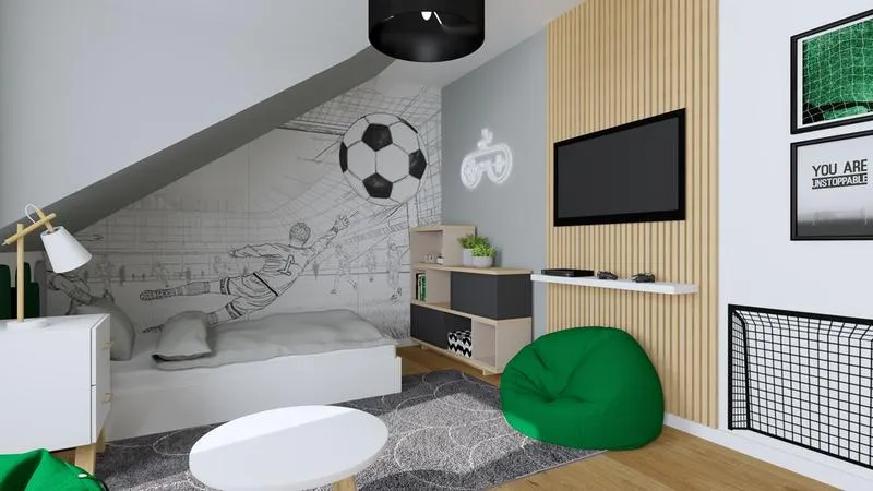 Funkcjonalne przestrzenie w pokoju